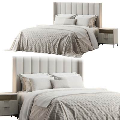 MANHATTAN现代布艺双人床